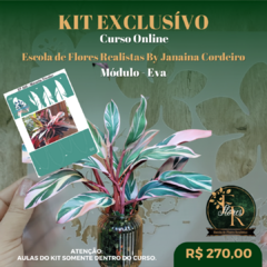KIT Curso Online - Escola de Flores Realistas By Janaina Cordeiro | Módulo - E.V.A. na internet