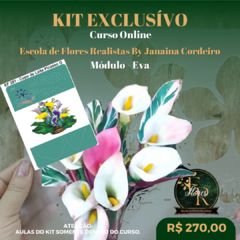 KIT Curso Online - Escola de Flores Realistas By Janaina Cordeiro | Módulo - E.V.A. - comprar online