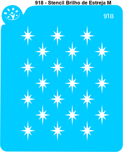 918 - Stencil Brilho estrela M