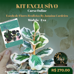 KIT Curso Online - Escola de Flores Realistas By Janaina Cordeiro | Módulo - E.V.A. - janaina cordeiro artes
