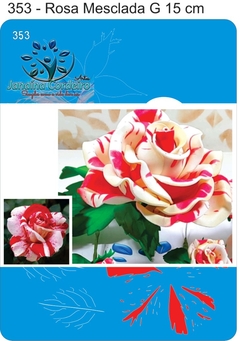 353 - Rosa Mesclada G 15cm - comprar online