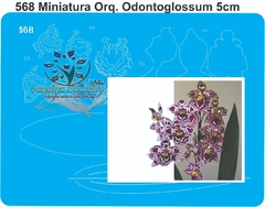 568 - Miniatura Orquídea Odontoglassum (5cm)