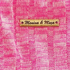 blusa ombro a ombro rosa malha canelada - Menina&Moça
