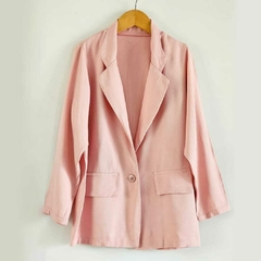 blazer rosa alfaiataria - comprar online