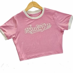 blusa babylook cropped vintage rosa para meninas infanti juvenil na internet