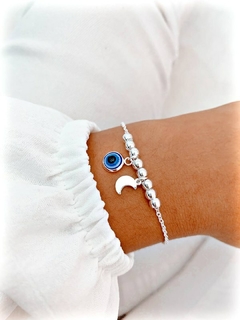 PULSERA OJO Y LUNA - AB