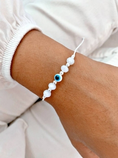 PULSERA AJUSTABLE OJITO CRISTAL - AB - comprar online