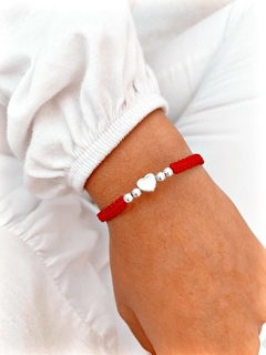 PULSERA AJUSTABLE HILO CORAZON - PL