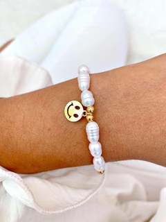 PULSERA KEIRA HAPPY - AC DORADO