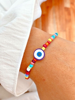 PULSERA CANUTILLO OJITO COLORS VIOLET - AC - comprar online