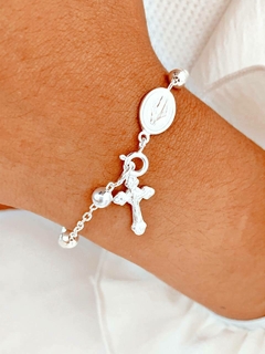 PULSERA DENARIO CON VIRGENCITA - PL