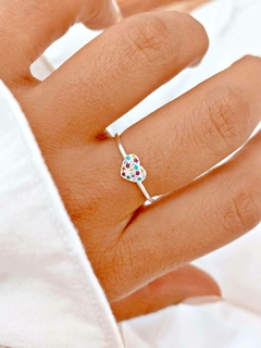 ANILLO MINI CUORE COLORS - PL