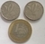 Lote 3 Moedas Brasileiras - 50 centavos real 2000 e 2001 e 1 real 1998