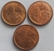 Lote com 3 moedas de 1 centavo de real : 2001, 2002 e 2004 - comprar online