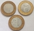 Lote 3 moedas 1 real BC 40 anos, BC 50 anos e Juscelino