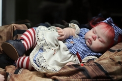 bebê reborn fantasia raggedy ann pronta entrega - comprar online