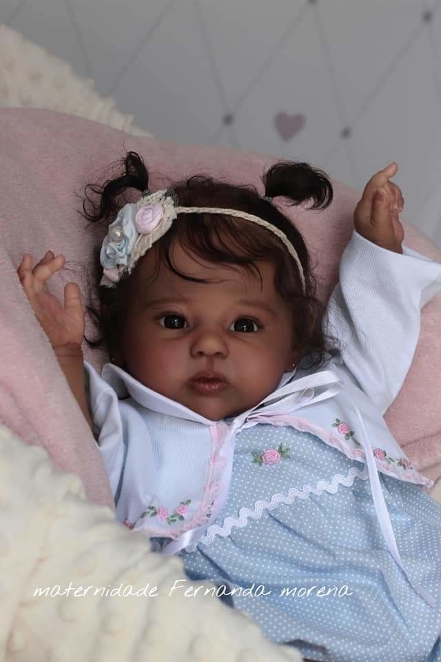 Bebê Reborn Kylin Negra Menina