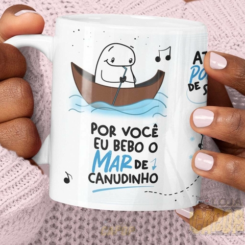 Caneca Flork Boneco Palito Não Sou Fluente em Mimimi