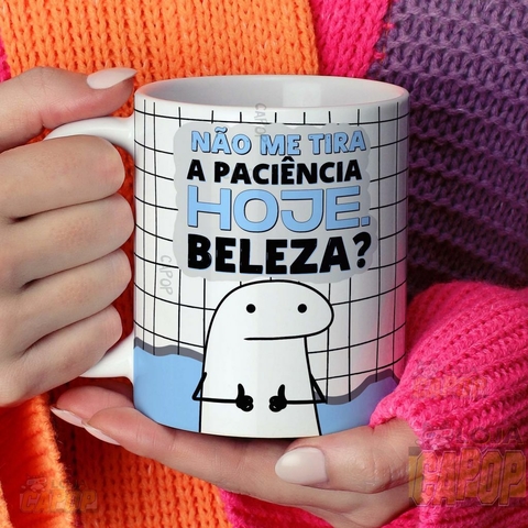 Caneca Flork Boneco Palito Não Sou Fluente em Mimimi