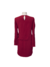 Vestido Vermelho Bordô (P) - Fórmula na internet