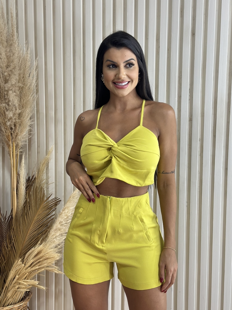 Conjunto alfaiataria short