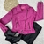Jaqueta couro detalhe cinto - Pimenta Rosa Glamour Moda feminina
