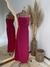 Vestido linho flor Sayra