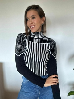 Sweater Combinado - tienda online