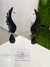 Brinco ear cuff festa preto com gota na internet