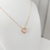 conjunto colar e brinco rosa claro de coração banhado a ouro 18k na internet
