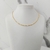 choker/colar mini chapinha texturizada banhado a ouro 18k