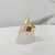Anel design curvado ajustável, banhado a ouro 18k - Vi Semi joias