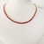 Choker/Colar riviera com zirconias grossa pedras pink banhada a ouro - comprar online