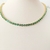 Colar/Choker riviera grossa com zirconias verde água banhada a ouro - comprar online