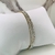 Pulseira festa em cristal prata, banhado a ouro 18k - sob encomenda - comprar online