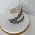 Bracelete festa duplo cristais cinza metalizado, banhado a prata - sob encomenda - comprar online