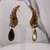 Brinco ear cuff festa asa com gota cristais prata banhado a ouro na internet