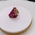 Anel festa largo com cristais pink banhado a ouro 18k - comprar online