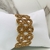 Bracelete festa vazado com cristais dourado banhado a ouro - sob encomenda na internet