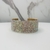 Bracelete festa largo com cristais furta cor banhado a ouro - sob encomenda - comprar online
