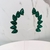 Brinco Ear Cuff Festa pedras verde esmeralda e cristais verde banhado a ródio negro - comprar online