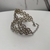 Bracelete festa duplo com cristais prata banhado a prata - sob encomeda na internet
