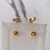 Brinco Ear cuff festa com pedras verdes e prata- Base dourada( Linha Premium) - comprar online