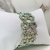 Bracelete festa vazado cristais furta cor banhado a prata - sob encomenda - comprar online
