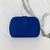 Bolsa clutch de tecido azul bic