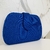 Bolsa clutch de tecido azul bic na internet