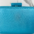 Bolsa Clutch acetinada lisa azul , com puxador azul - comprar online
