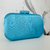 Bolsa Clutch acetinada lisa azul , com puxador azul na internet