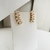 Brinco ear cuff de zircônias, banhado a ouro 18k - comprar online
