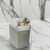 Anel de pedra gota lilás cravejado com zircônias banhado a ouro - comprar online